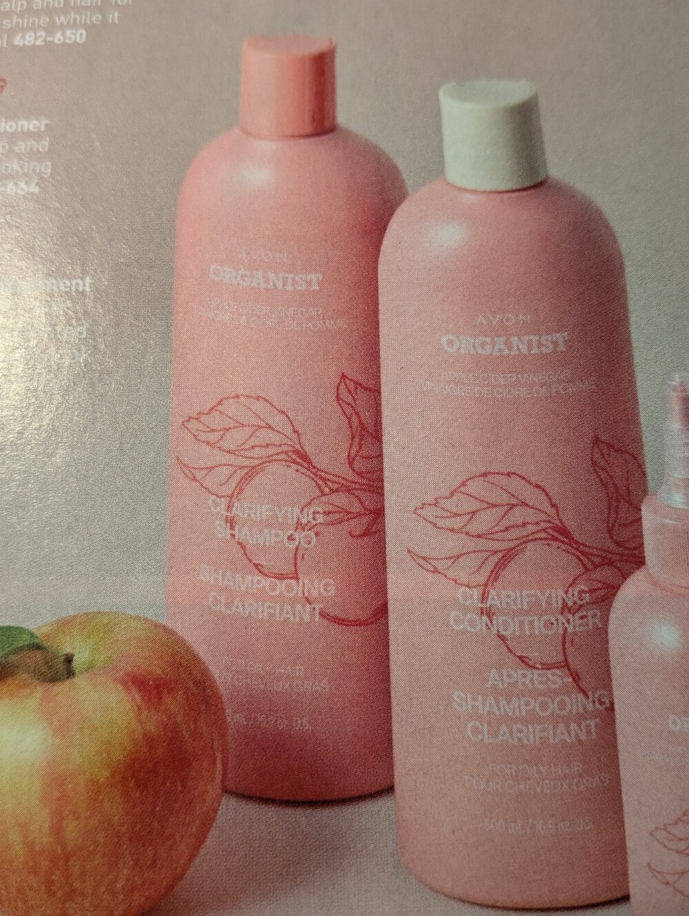 Avon Organist Clarifying Shampoo Conditioner Set New Sealed Apple Cider Vinegar